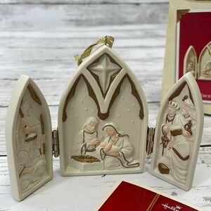 HALLMARK “In Excelsis Deo” 2003 vintage Christmas ornament ceramic